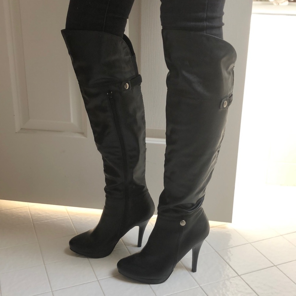 EUC Style & Co. Over-the-Knee Black Boots